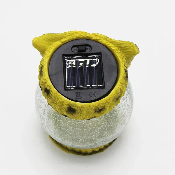 LED Owl Shaped Solar Light Outdoor Porch