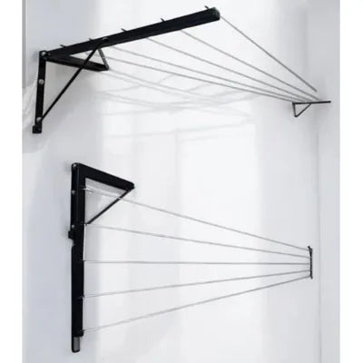 Foldable Wall-Mounted Clothesline with 30 Feet Free Rope
