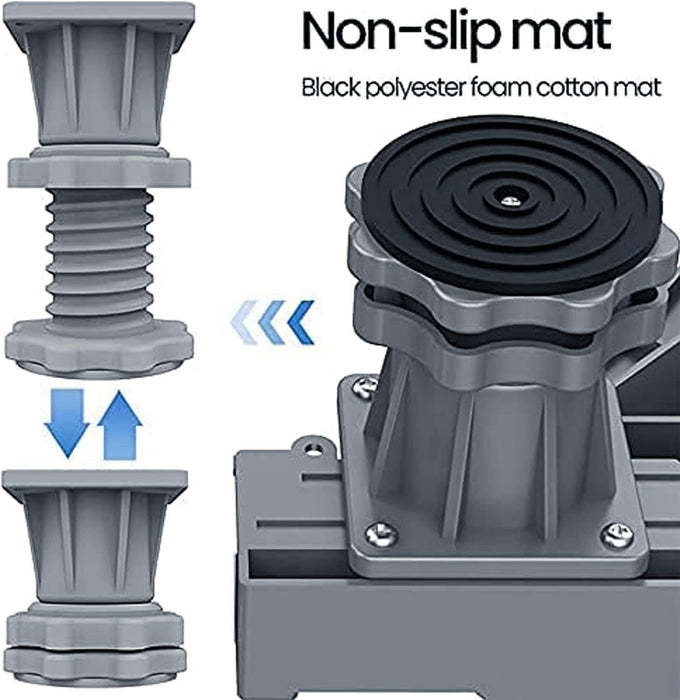 Multifunctional Shock-absorbing, Moving and Height Increasing Base Pad